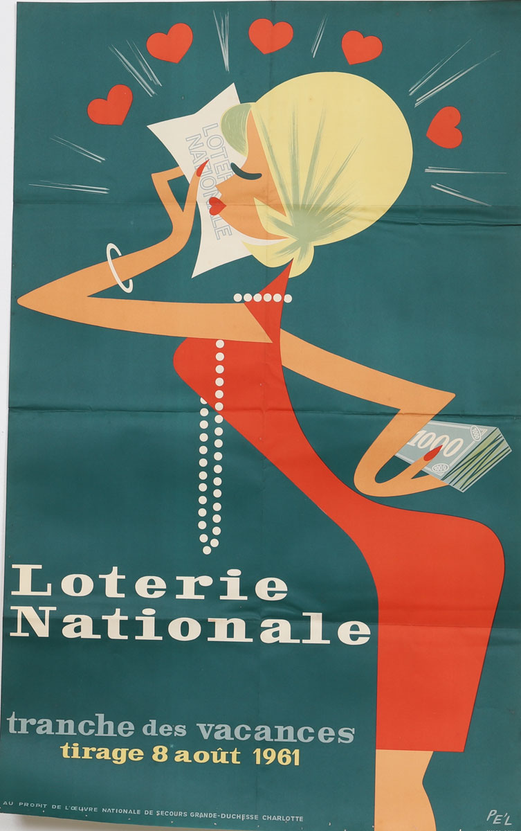 Affiche Loterie Nationale - Luxembourg