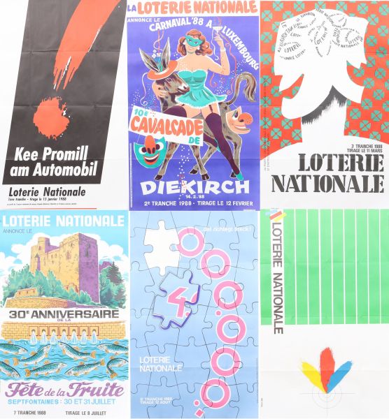 Affiches Loterie Nationale - Luxembourg