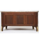 Exceptional Louis XVI chateau chest of drawers after RIESENER Versailles