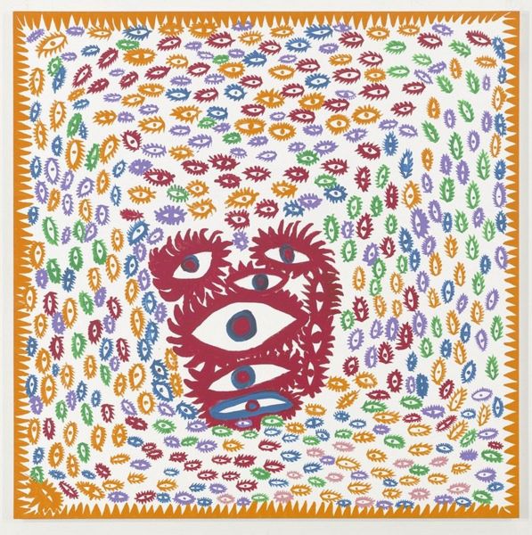 My Heart (2013), Print, d'après Yayoi Kuzama, Épreuve en couleur signée sur papier Arches dans la planche, et cachet de l’éditeur numéroté sur 150, encadré avec certificat de l’éditeur, Dimensions 28x38 cm