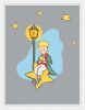 Antoine de Saint-Exupéry - The Little Prince and the stars, Plexi Acrylic Glass print, delivered in an American box, size 60X80cm, delivered framed in a white American box, 