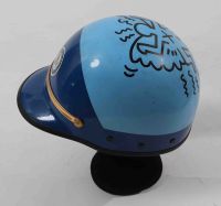 Keith Haring (1958-1990) - Casque d'officier de l'Ilinois State Police (USA) 