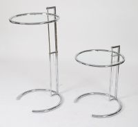 ClassiCon pedestal tables designed by Eileen Gray edition of Arams designs LTD London