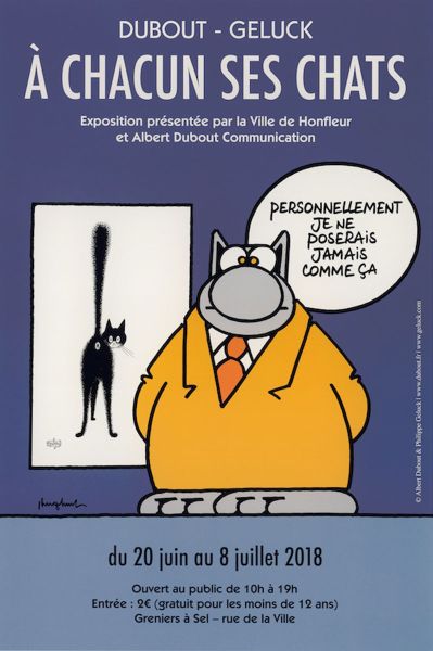 Philippe Geluck et Albert Dubout - Affiche