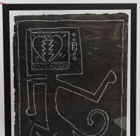 Subway Drawing - Keith Haring (1958-1990) - Attr.