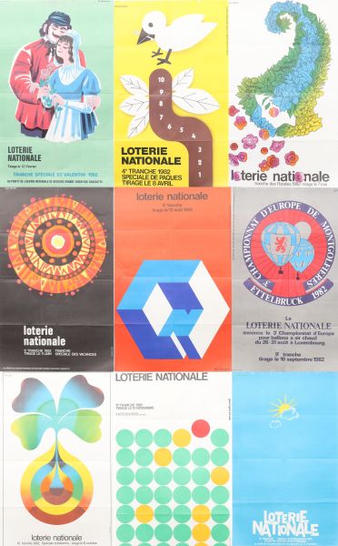 Affiches Loterie Nationale - Luxembourg