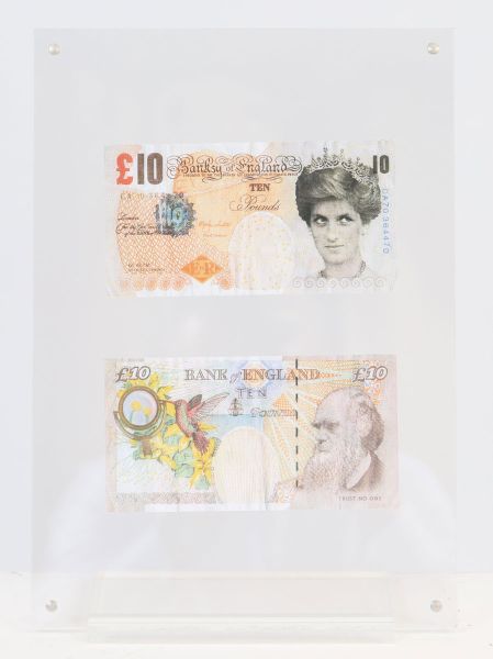 Banksy (d'après)- X2 Lady Di Faced Tenner 