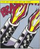 Opened Fire, Print after Roy Lichtenstein, color proof, signed on Arches paper in the plate, publisher's stamp numbered on 150, framed with publisher's certificate, 28x38cm