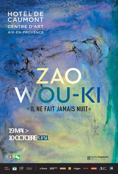 Zao Wou Ki (after), Poster Aix en Provence, 2021, Poster paper, Dimension 29 x 43 cm,