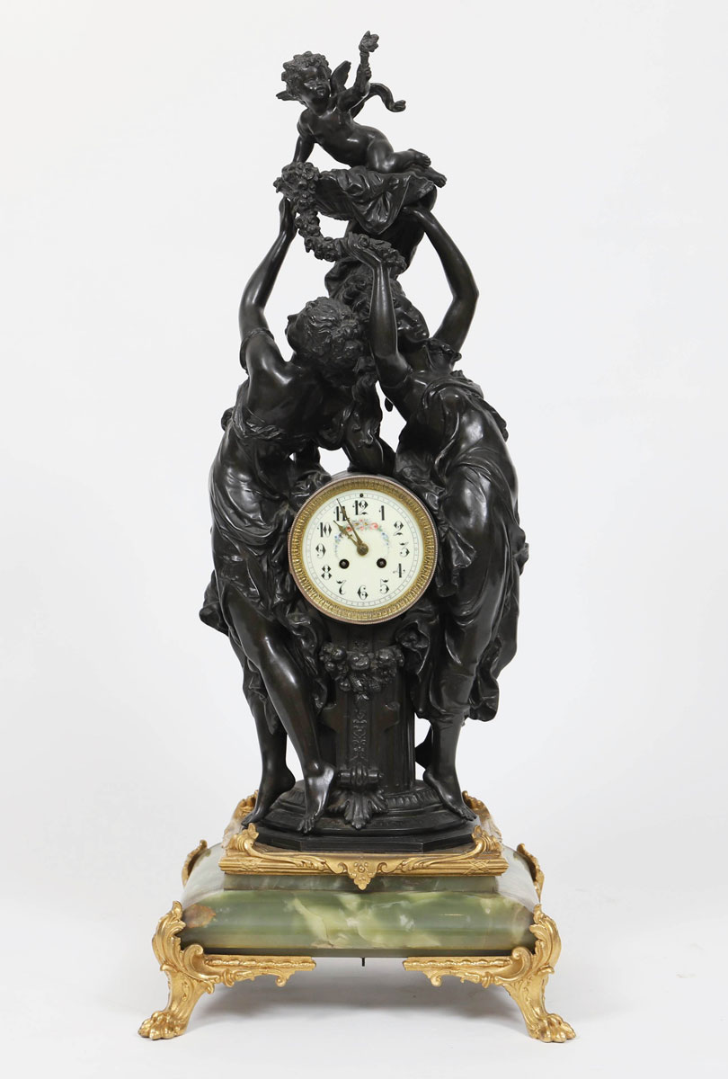 Exceptional clock allegory of the Life - Napoleon III