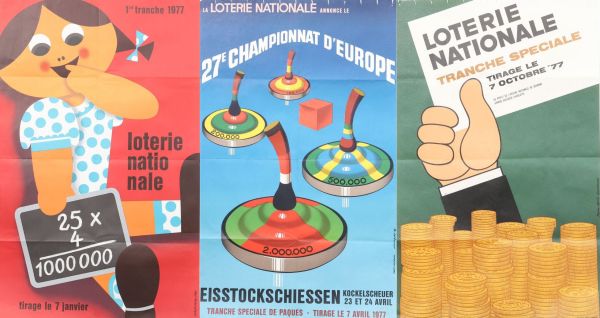 Affiches Loterie Nationale - Luxembourg