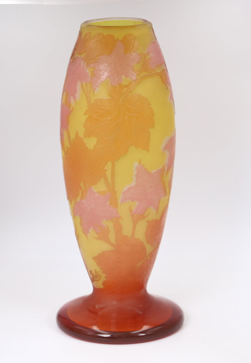 Vase in the taste of Gallé