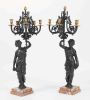 Exceptional pair of Napoleon III candelabra