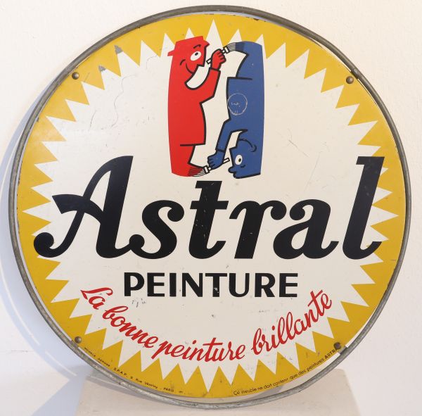 Plaque publicitaire - Astral 