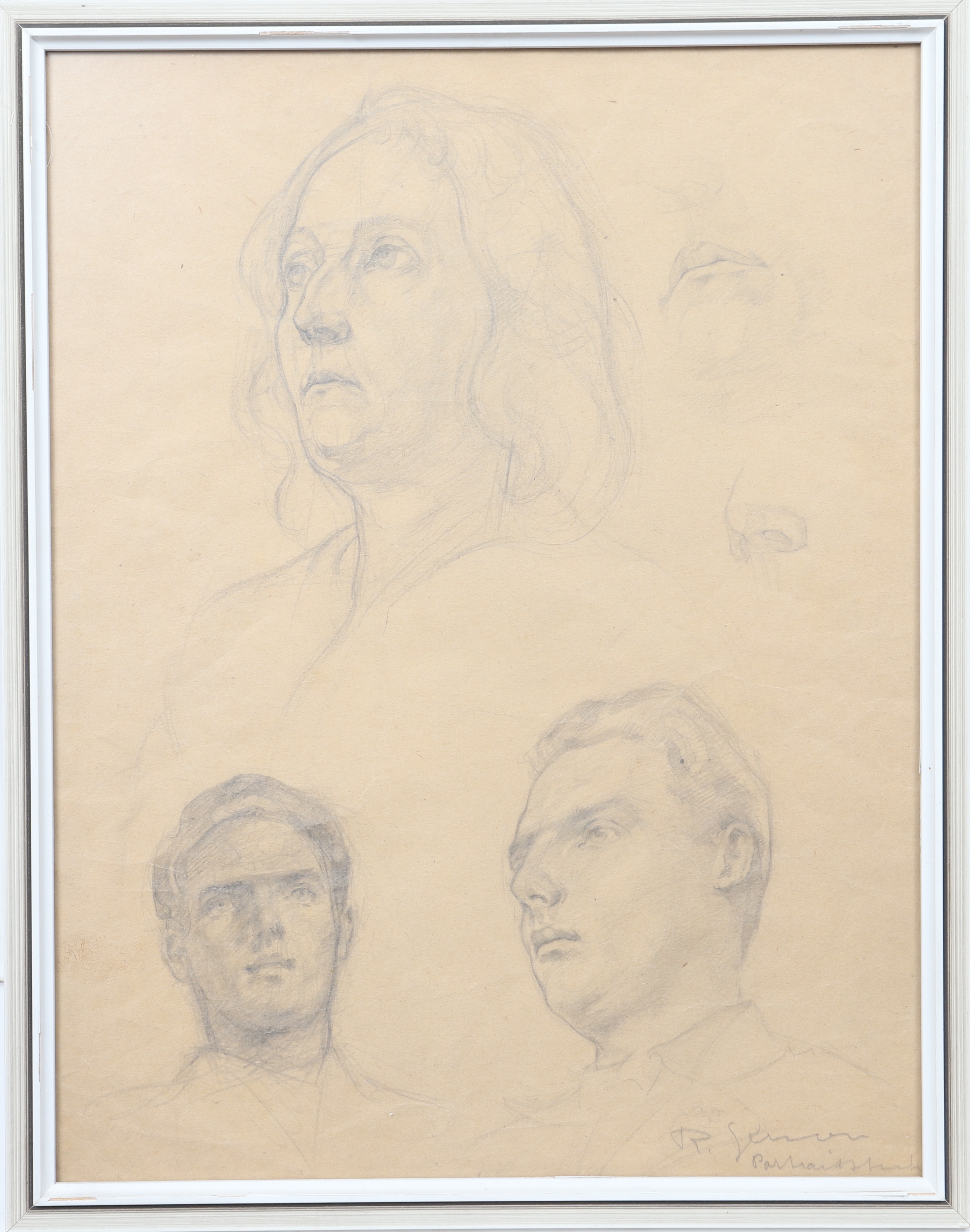 Etudes de portraits Esquisses sur papier