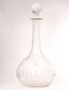 Carafe in cut crystal with its stopper