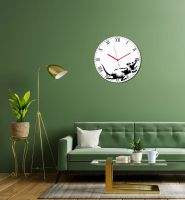 Dial Rat, Monakoe, Battery operated watch, inspired by Banksy's character, Acrylic glass print, framed in American case, 10 pieces, Diam 39cm