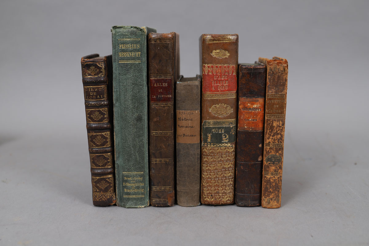 LOT de 7 volumes XVIII° et XIX°