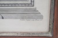 Gravures d'après Ludovicus Tesco Taurinensis, séries de trois fresques représentant les loges de Raphaël au Vatican. Encadrées sous verre