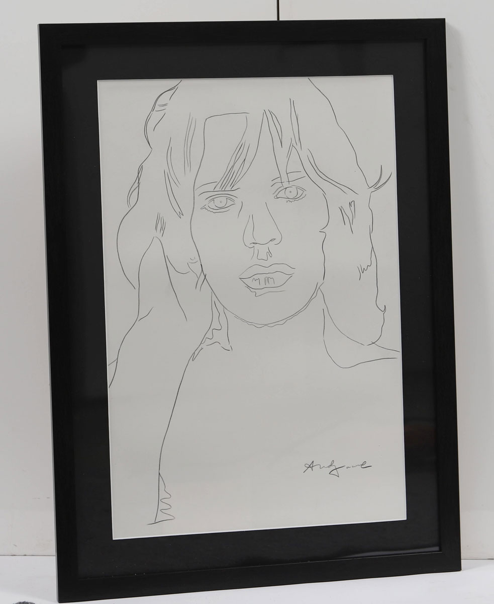 Mick jJagger Attr. à Andy WARHOL (1928-1987)