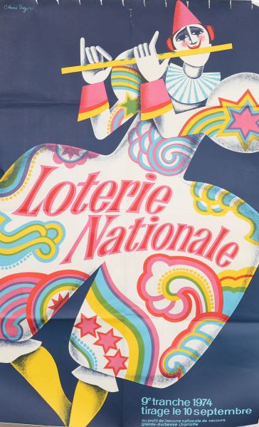 Affiche Loterie Nationale - Luxembourg