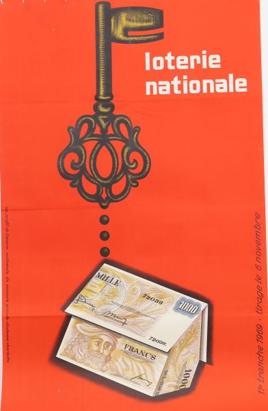 Affiche Loterie Nationale - Luxembourg