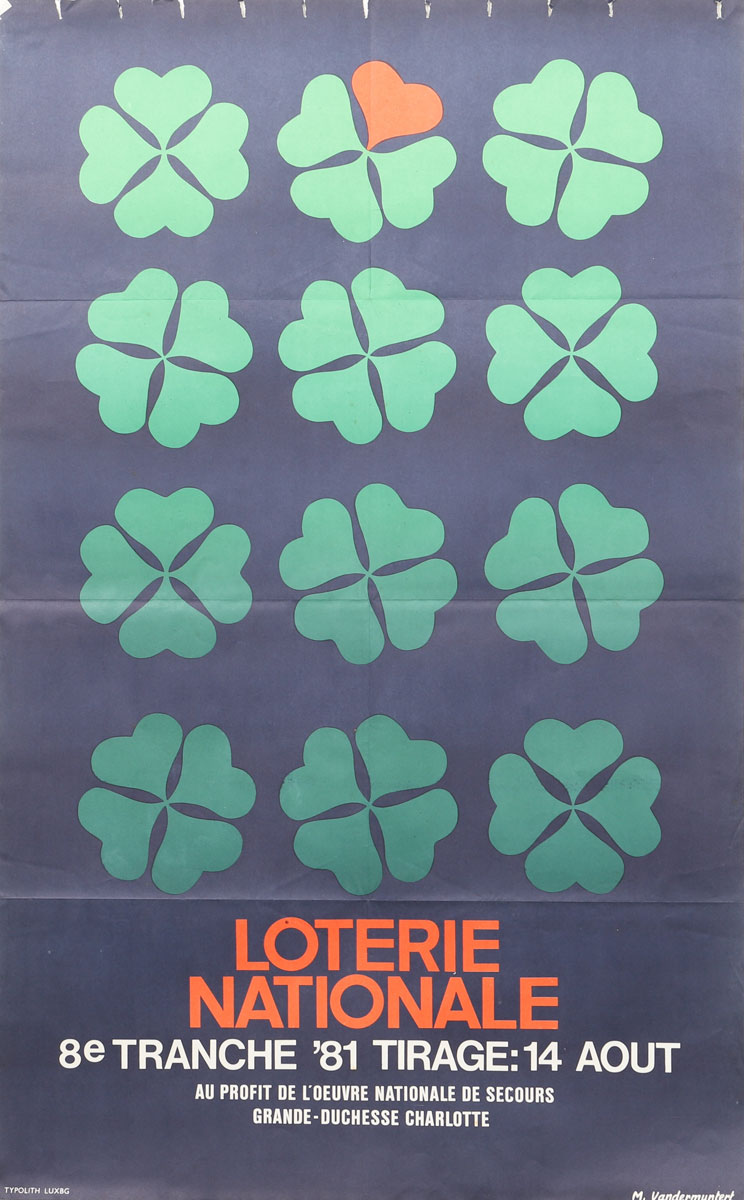 National Lottery Poster - Luxembourg