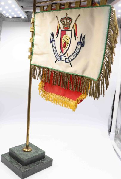 Armored division pennant on base