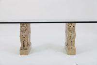 Table basse aux lions