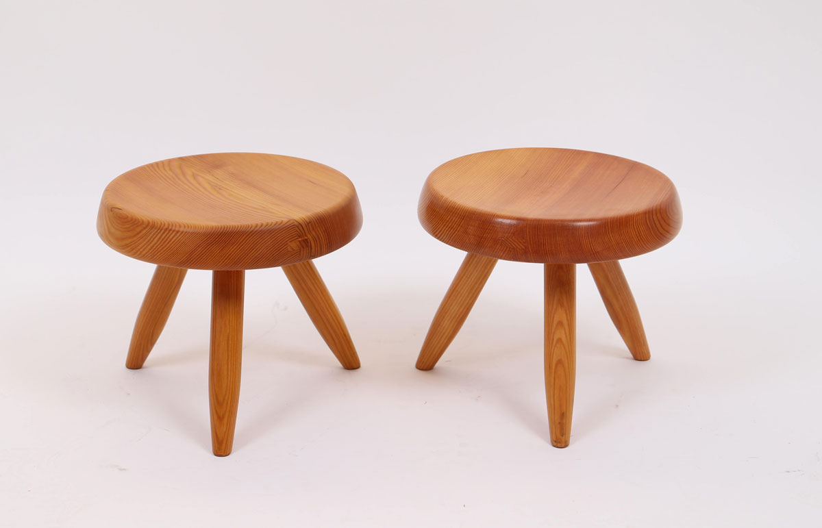 Stools in the style of Charlotte Perriand (1903-1999) 