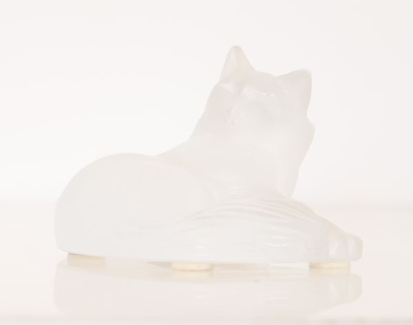 LALIQUE - Chat couché