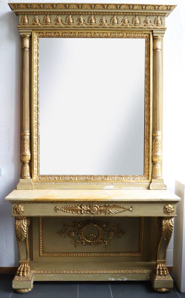 Console et Miroir de style Empire