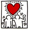 Heart (1987), Print, d'après Keith Haring, Épreuve en couleur signée sur papier Arches dans la planche, et cachet de l’éditeur numéroté sur 150, encadré avec certificat de l’éditeur, Dimensions 28x38 cm