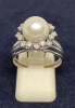 Bague marguerite perle - Vintage