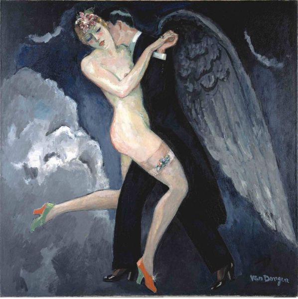 Tango of the Archangel, Print, after Kees Van Dongen, Color print signed on Arches paper in the plate, and publisher's stamp numbered on 150, framed with publisher's certificate, Dimensions 28x38 cm