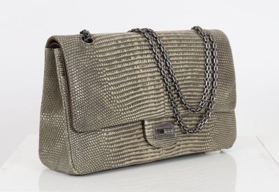 CHANEL - Magnifique sac 2.55  en lézard