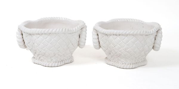 Set of two white barbotines