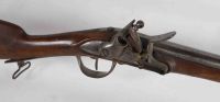 Flintlock rifle type 1777, with bayonet - Steel trim, cheek stock on bayonet, stamped heart and crowned H.