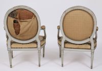 Pair of transitional armchairs