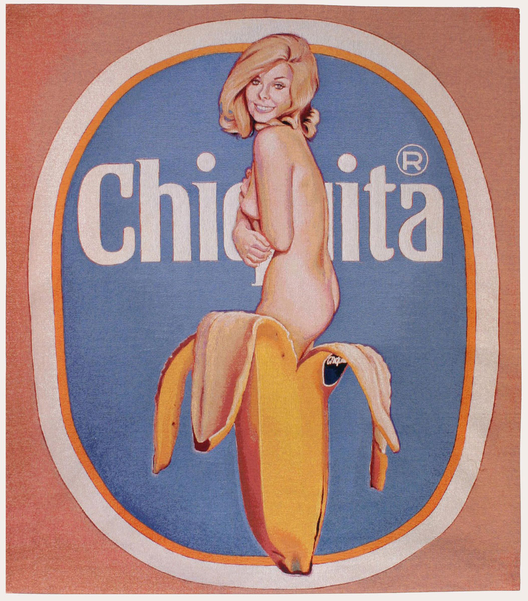 Chiquita, Print d'après Mel Ramos, épreuve en couleur, signé sur papier Arches dans la planche, cachet de l'éditeur numéroté sur 150, encadré avec certificat de l'éditeur, 28x38cm