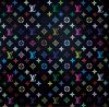 Louis Vuitton (Black), Print d'après Takashi Murakami, épreuve en couleur, signé sur papier Arches dans la planche, cachet de l'éditeur numéroté sur 150, encadré avec certificat de l'éditeur, 28x38cm