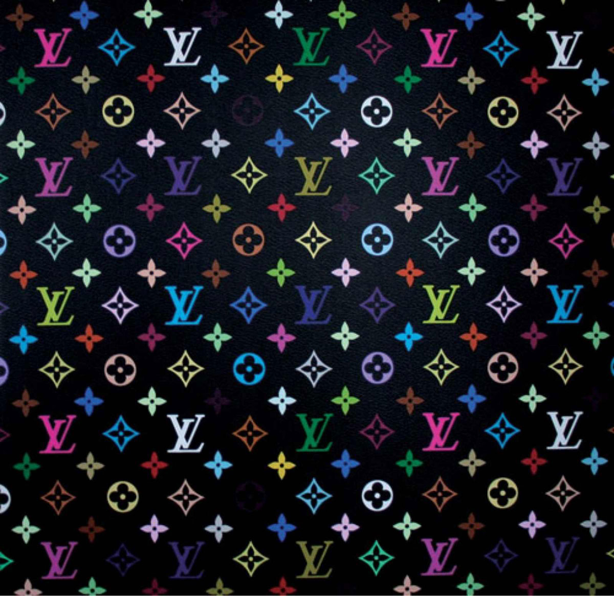 Louis Vuitton (Black), Print d'après Takashi Murakami, épreuve en couleur, signé sur papier Arches dans la planche, cachet de l'éditeur numéroté sur 150, encadré avec certificat de l'éditeur, 28x38cm