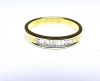 Wedding ring in yellow gold with high quality baguette diamonds for 0,50 c approx. - Gold 3,90 g