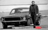 Steeve McQueen 2, Supreme by Monakoe, Photo printed on glossy paper, Silver finish, framed, Photo size 44,5x28, Frame size 54,5x38 cm (white pass-through), edited in 5 copies