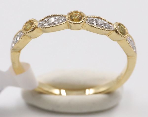 Yellow eternity ring 