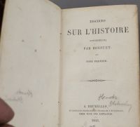 BOSSUET – DISCOURS sur l’HISTOIRE UNIVERSELLE.