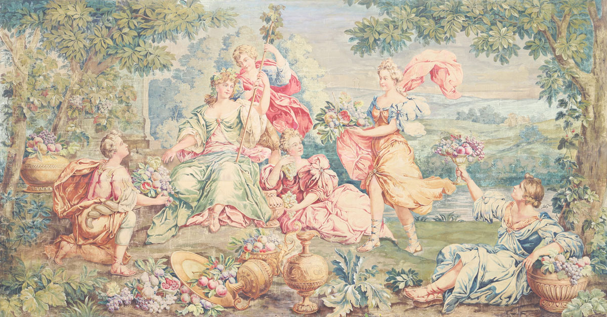 Large tapestry board around 1800