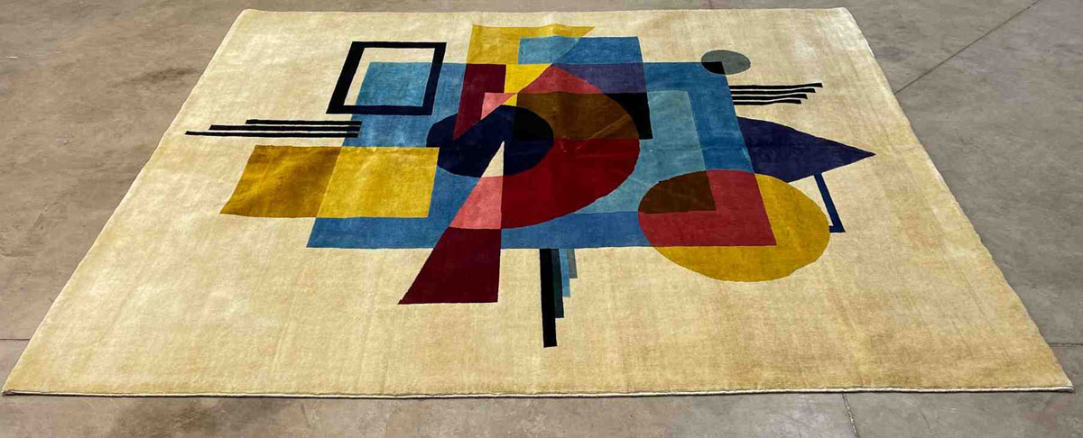 Tapis d'inspiration kandinsky 