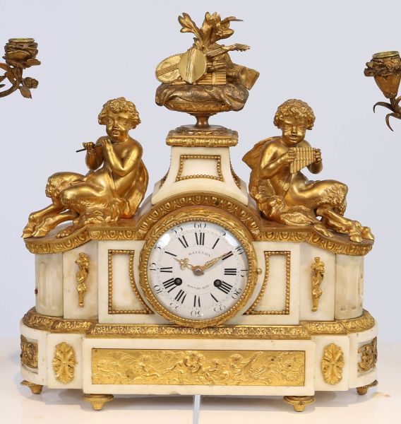 Rare Louis XVI clock by Jean-Baptiste Baillon (received master clockmaker in 1727)