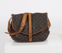 LOUIS VUITTON vintage Saumur, double compartiments